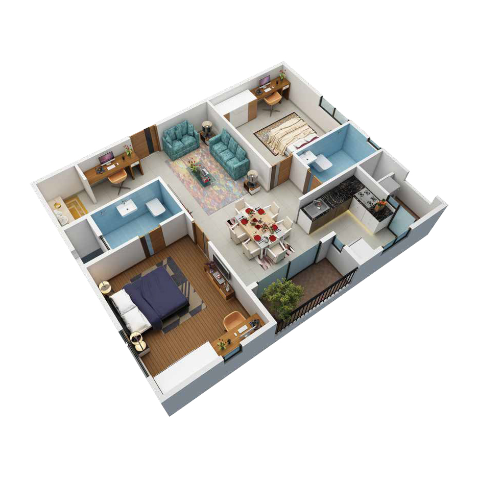 2BHK Plan B